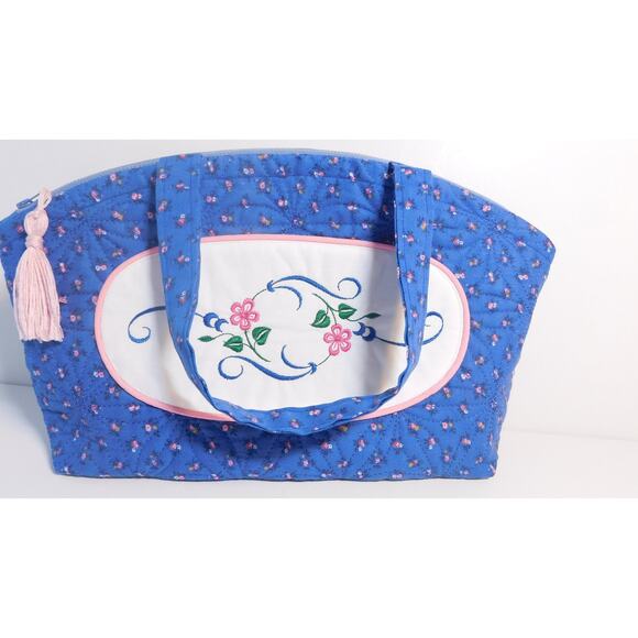 Large Cosmetic Storage Bag and Brush Roll Up, Zippered Toiletries Bag - Picture 2 of 10